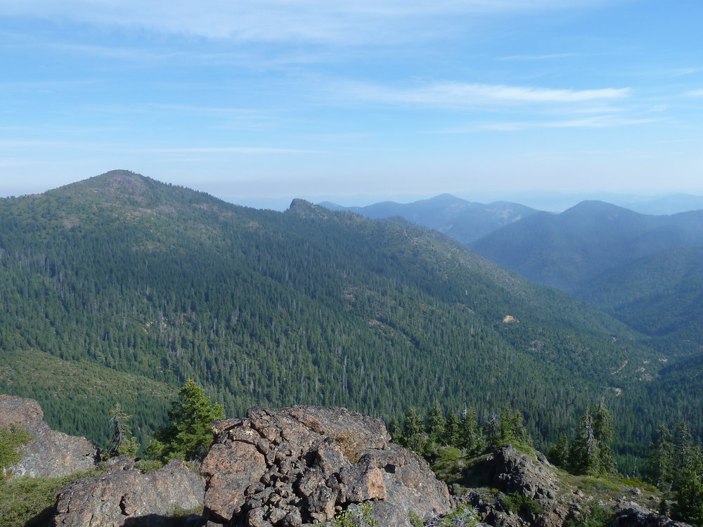 Looking north into the planning area from Kerby Peak, a favorite hiking area for residents of Williams, Grants Pass and the Illinois Valley.